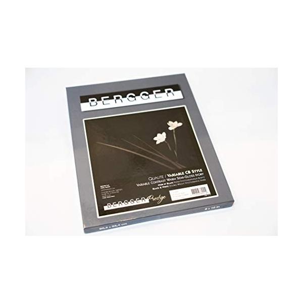 Bergger 白黒印画紙 Variable CB Warmtone Baryta Semi-glossy 8x10 六切 25枚
