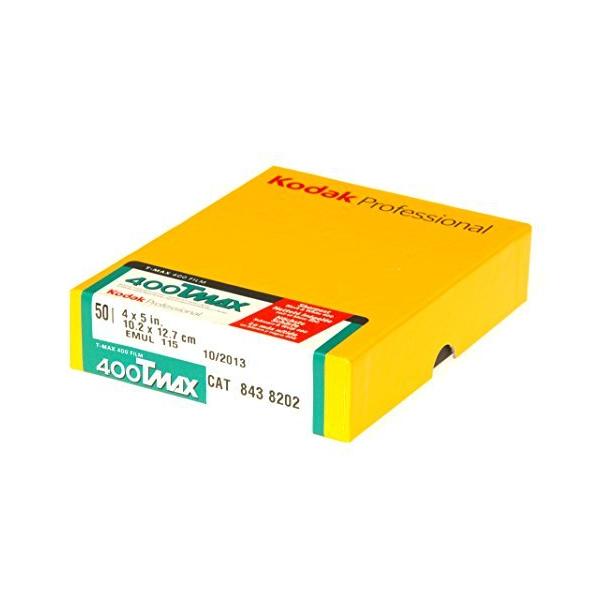 Kodak 黒白ネガフィルム T-MAX 400 4x5 50枚 8438202