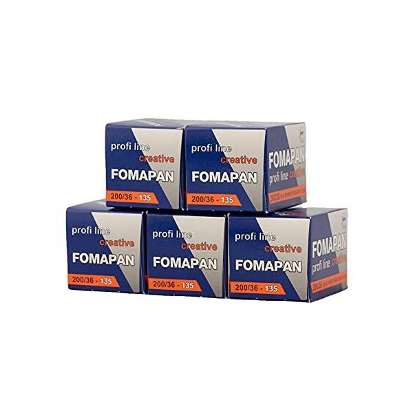 FOMA FOMAPAN200 白黒ネガフィルム 35mm 36枚撮り 5本セット