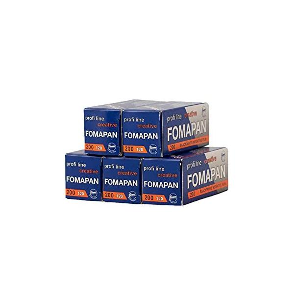 FOMA FOMAPAN200 白黒ネガフィルム 120 5本セット
