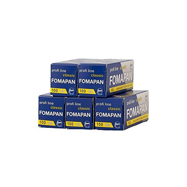 FOMA FOMAPAN100 白黒ネガフィルム 120 5本セット