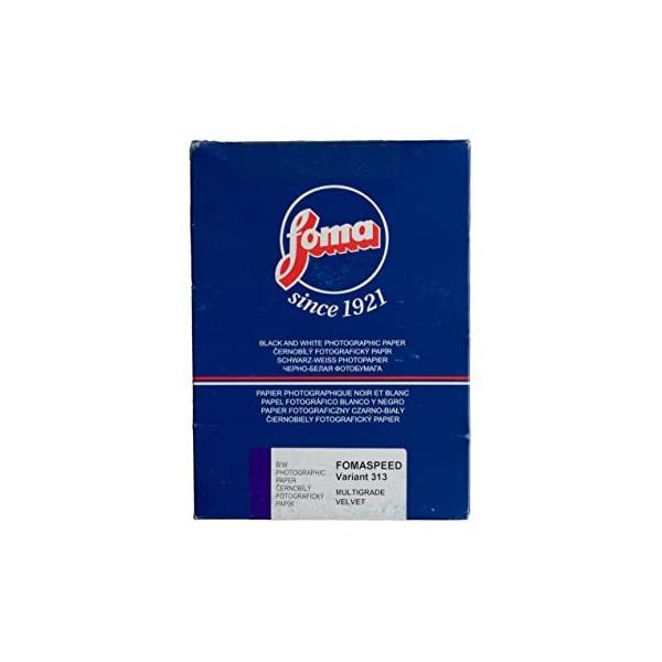 Foma 白黒印画紙 Fomaspeed Variant 313 VC RC Veivet 5X7 大カビネ 100枚 41054