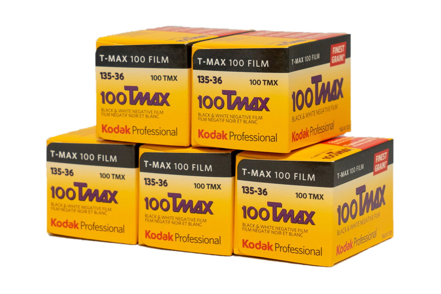 Kodak 白黒ネガフィルム T-MAX100 35mm 36枚撮 5本セット