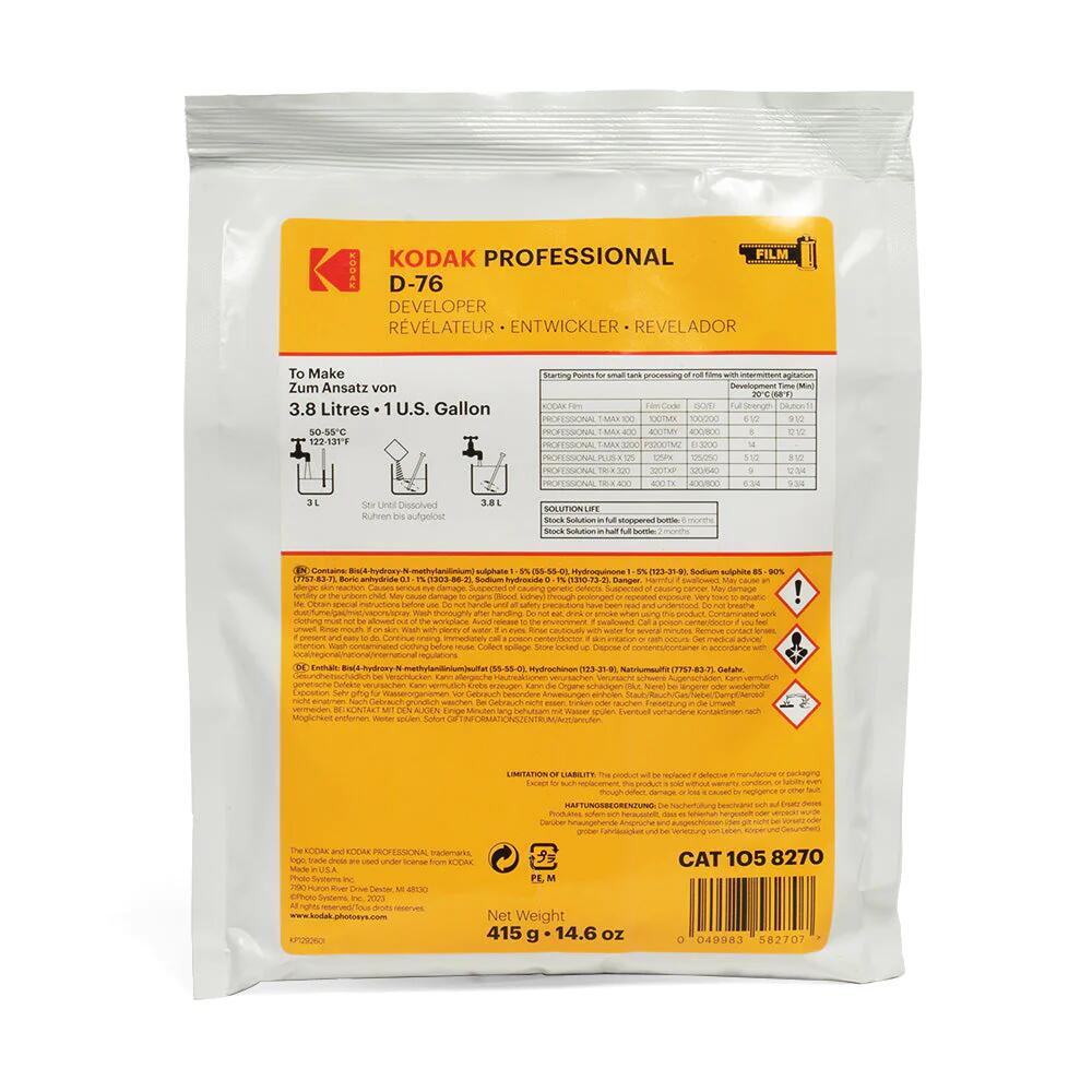 Kodak D-76 白黒 Film Deveroper Powder 1gal 1058270