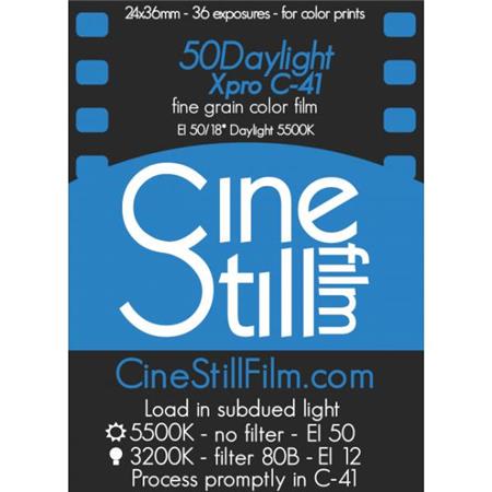CineStill カラーネガフィルム 50D 35mm 36枚撮り 1本